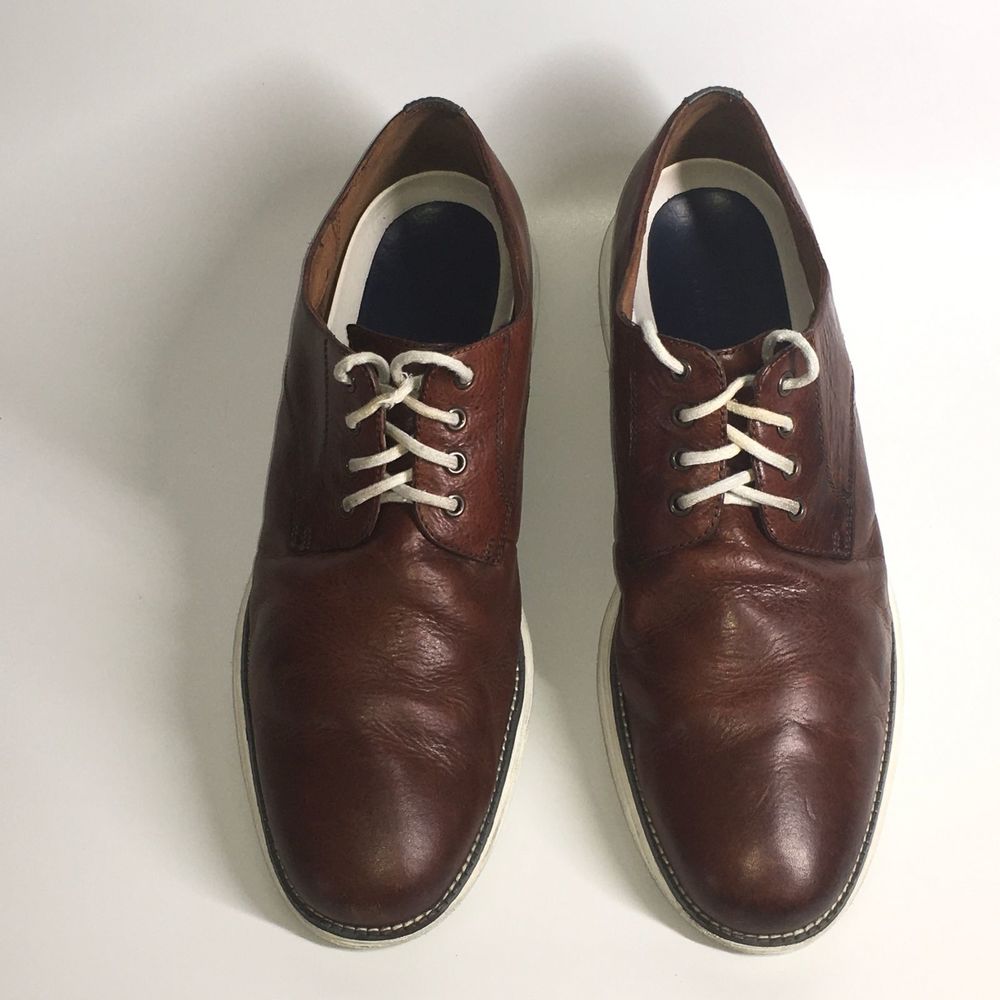 Cole Haan Brown Charcoal Gray Back Stripe …